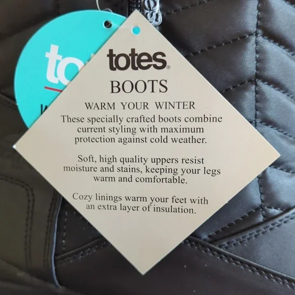 Totes Women's Jarablack Waterproof boots - Picture 5 of 7